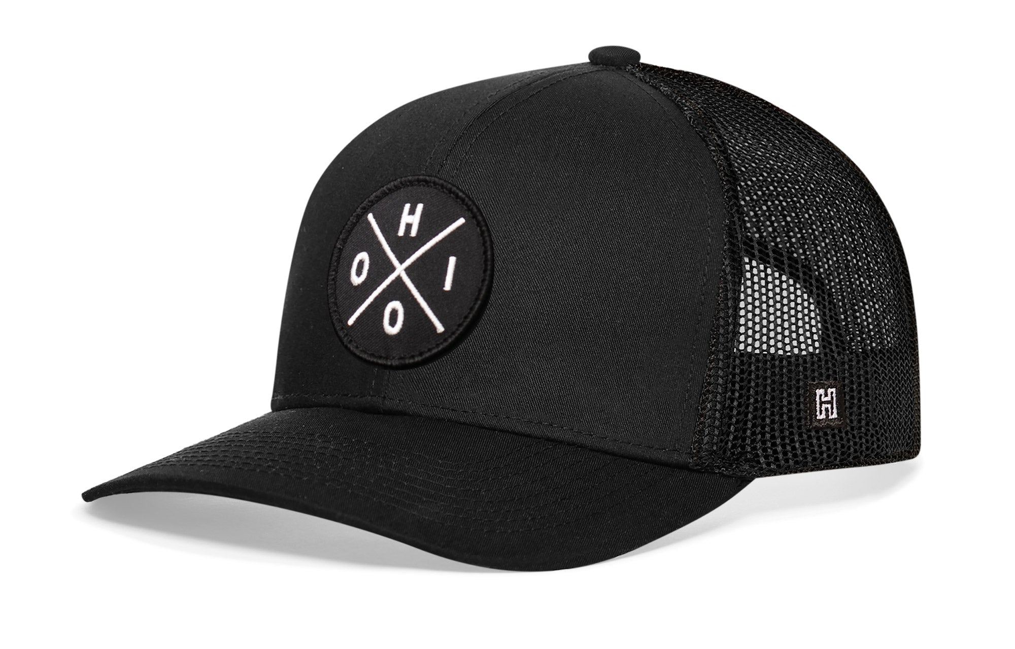 Ohio Trucker Hat  |  Black OHIO X Snapback