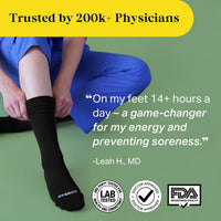 Knee-High Compression Socks – Solid Black