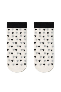 Socks Conte Fantasy - Hearts Pattern