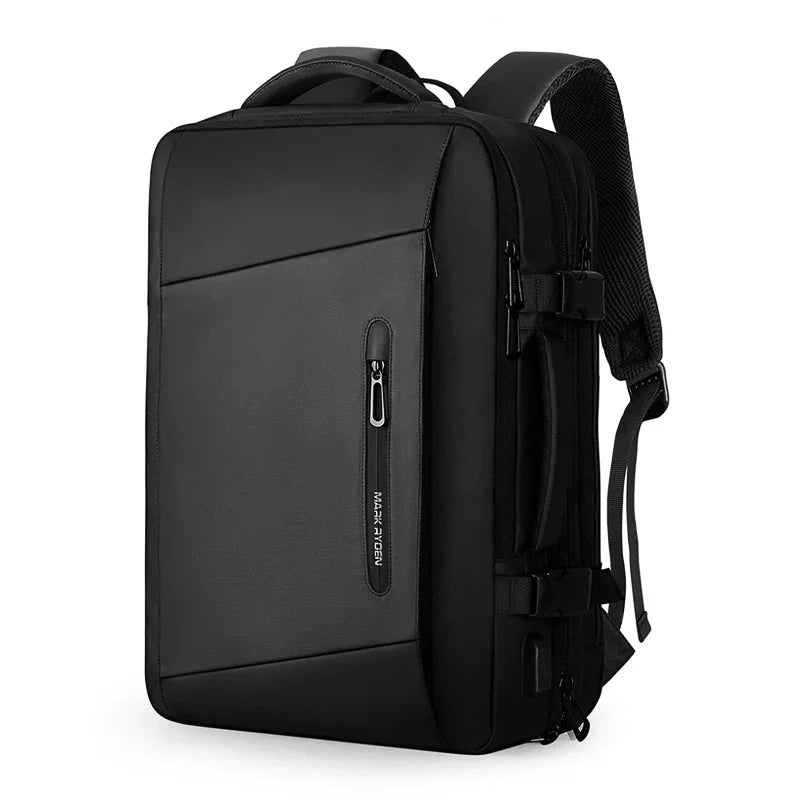 Men's Business Travel Backpack 17" Laptop, 40L Expandable, Carry-on