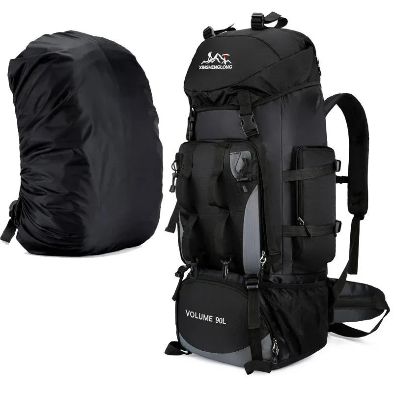 Men's 90L Camping Backpack Large Capacity for Travel & Hiking Gear