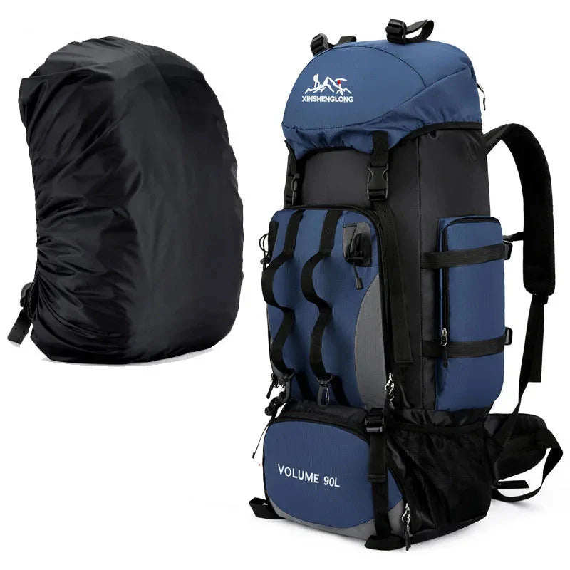 Men's 90L Camping Backpack Large Capacity for Travel & Hiking Gear