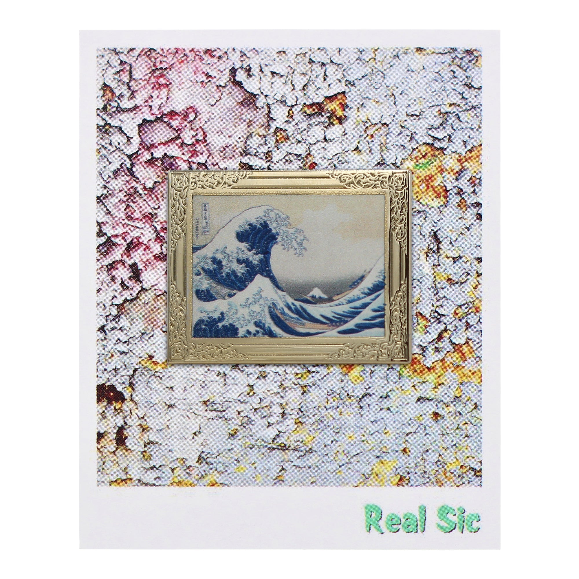 The Great Wave by Hokusai Art Frame Pin - Museum Souvenir Fine Art Lapel Pin