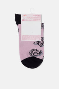 Conte Cotton Socks Classic - 435 Flowers With Shadow