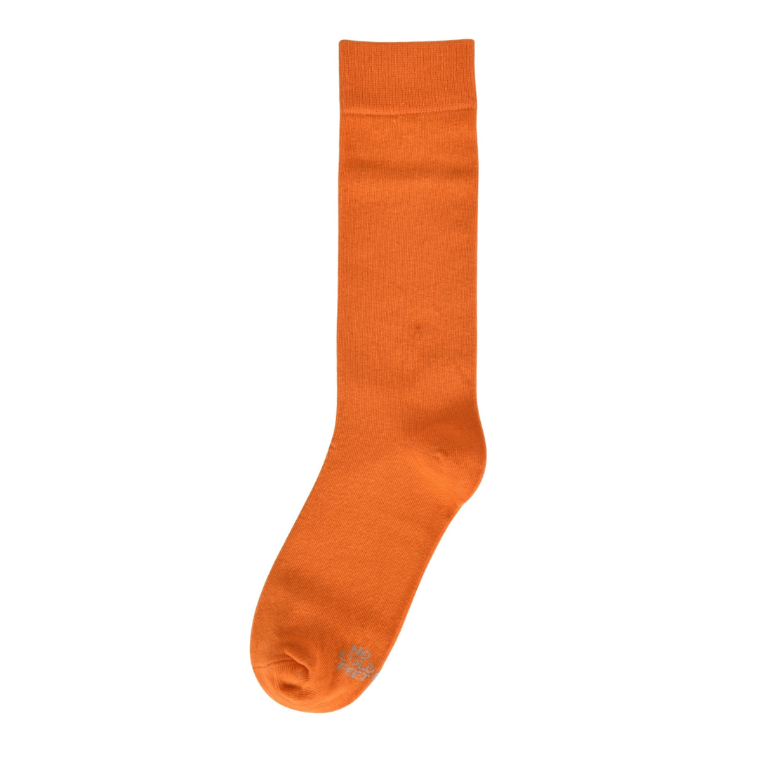 Solid Clementine Orange Socks