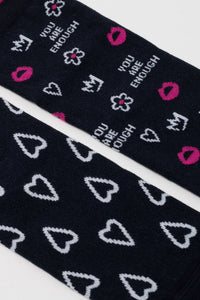 Socks Cotton Conte Happy 373 - You Are Enough