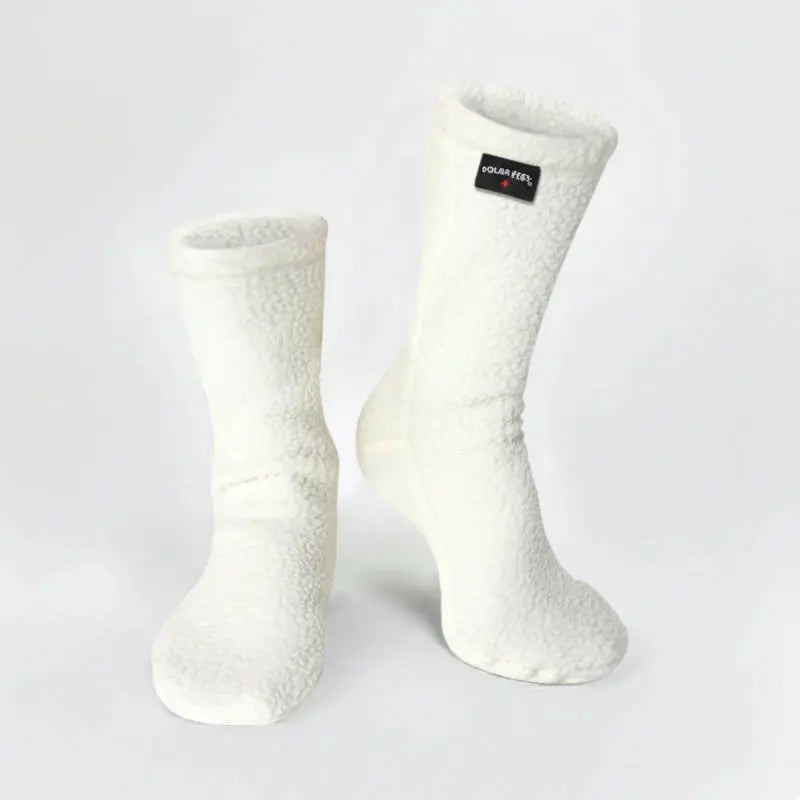 Polar Feet Supersoft Fleece Socks - Cream