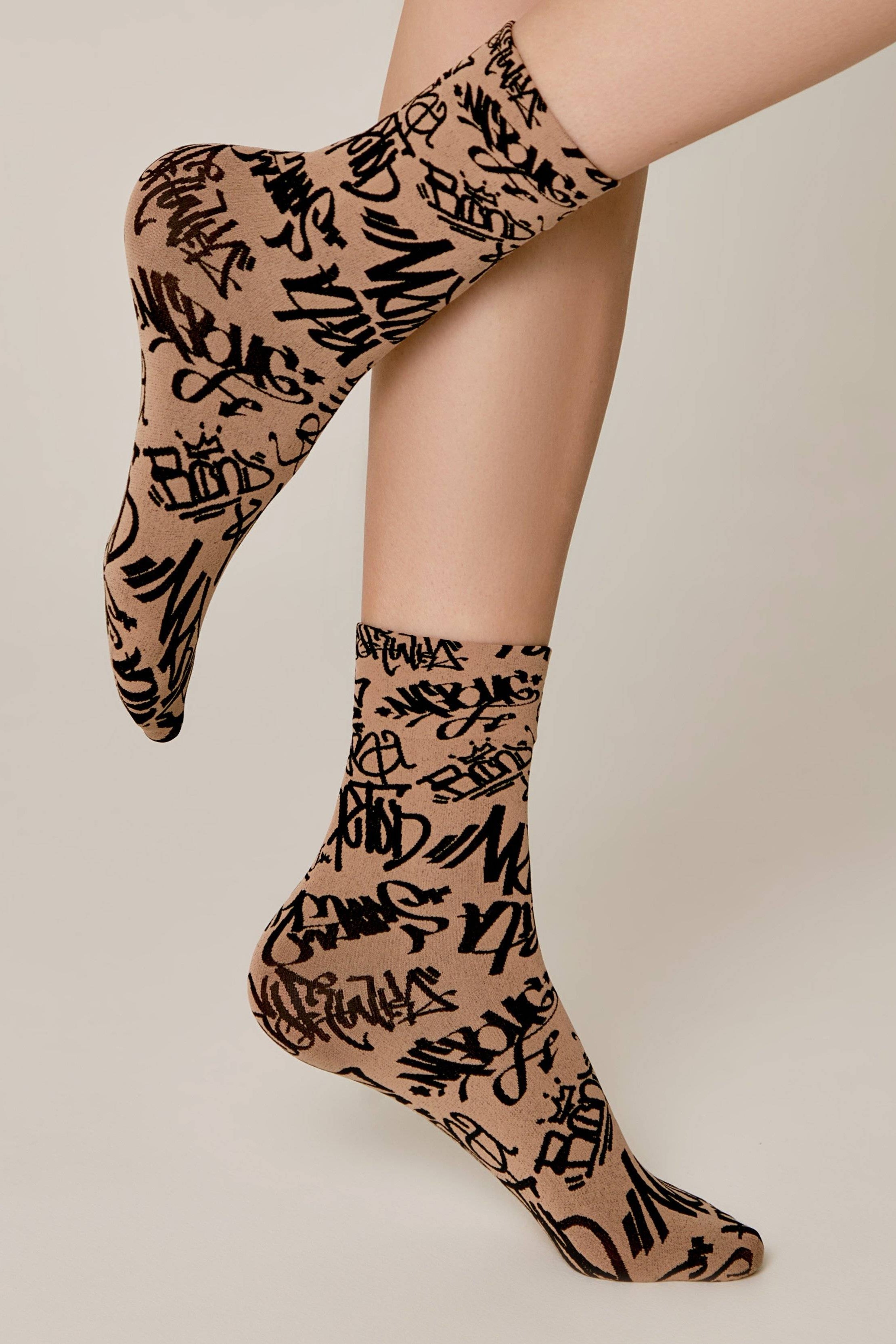 Socks Conte Fantasy - Graffiti Pattern