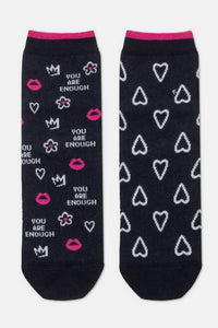 Socks Cotton Conte Happy 373 - You Are Enough