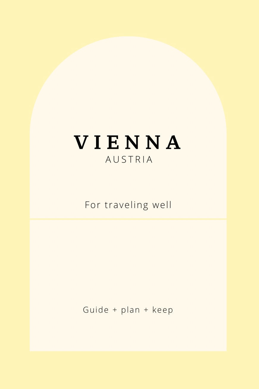 Vienna Trip Planner: Austria Printed Guide Book for an Elegant Time