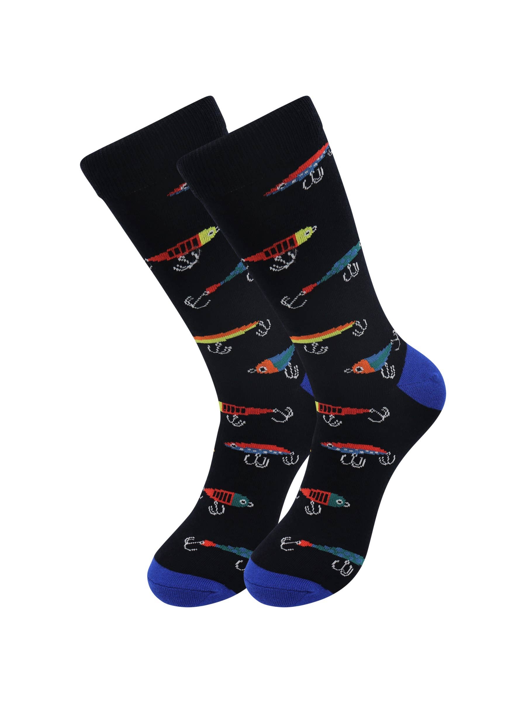Fishing Lure Socks - Comfy Cotton for Men & Women