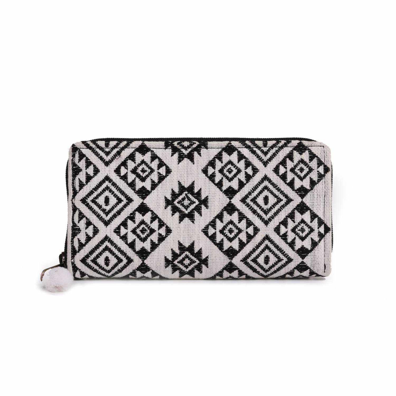 Diamond Star Embroidered Boho Handmade Wallet - Thailand