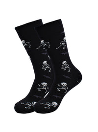 Dancing Skeleton Socks - Comfy Cotton for Men & Women