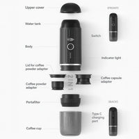 Portable Electric Espresso Coffee Maker