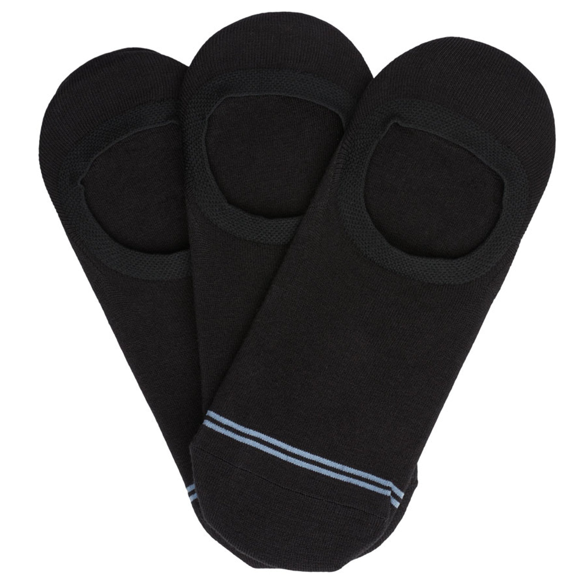 Luna Black No Show - 3-pack