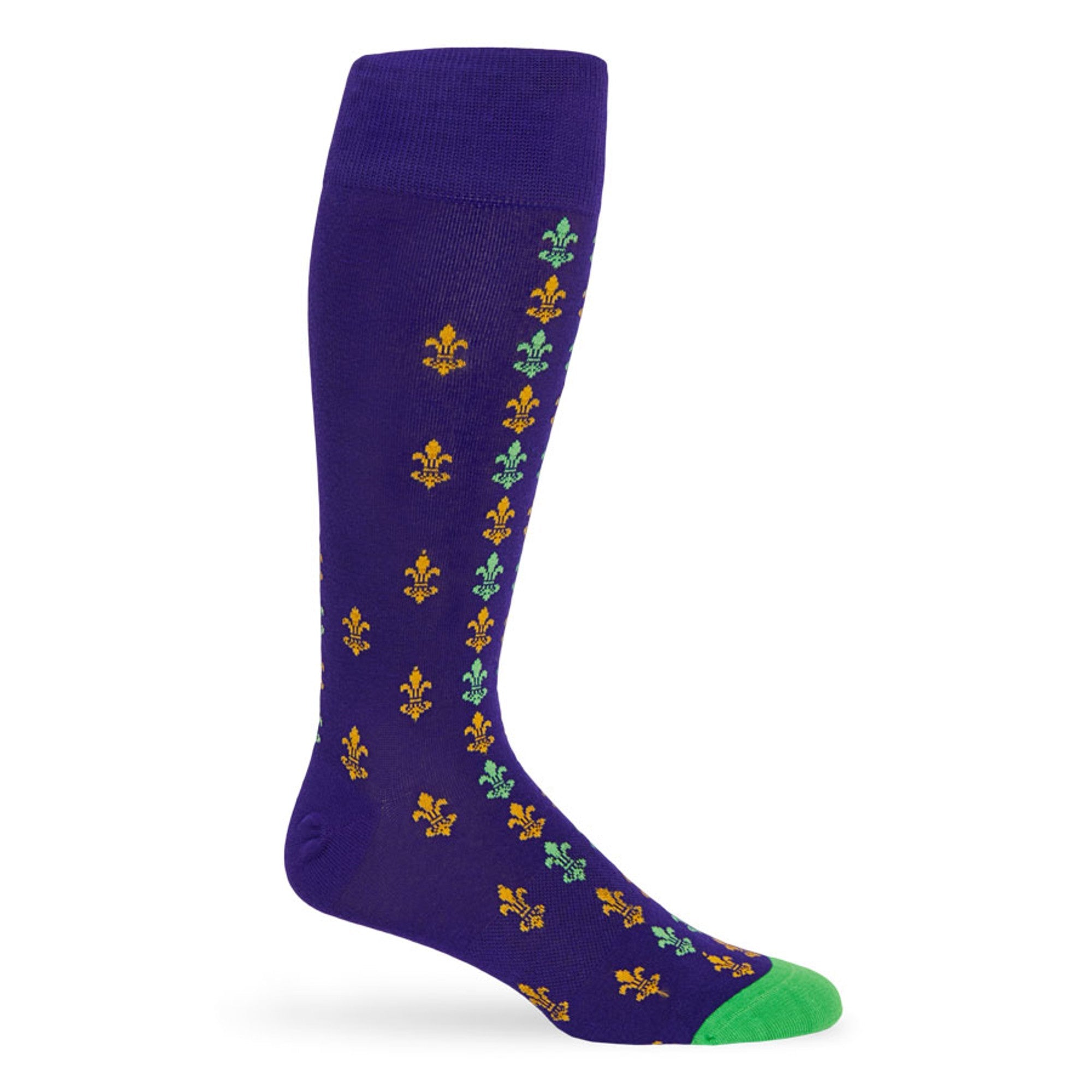 Mardi Gras - Mini Fleur-de-lis Dress Socks