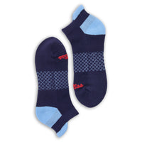 Navy/Powder ' Ole Miss ' Ankle Socks
