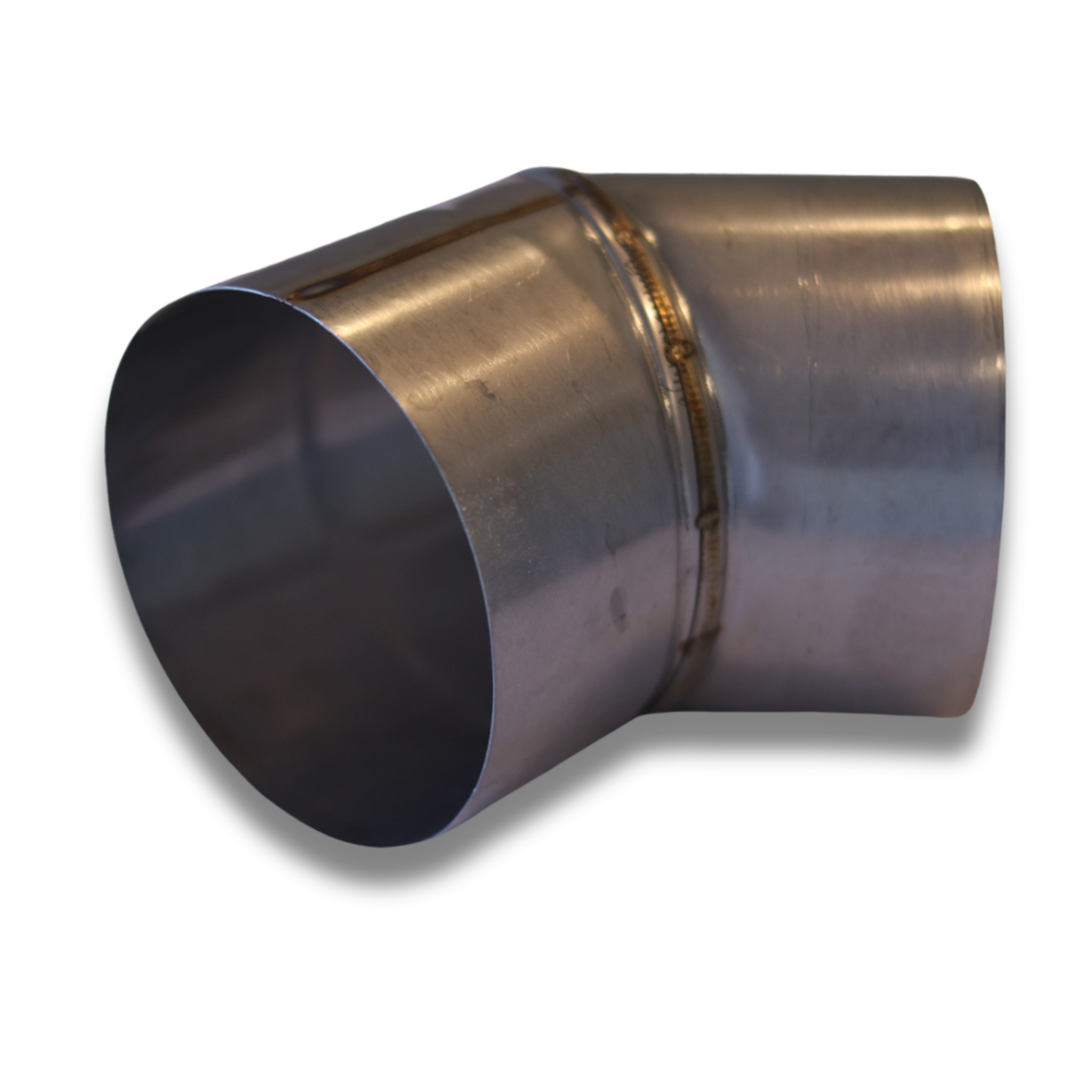 Angled Stove Chimney Pipe - 45 Degree Angle - 3.5”