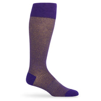 Purple / Gold Birdseye Dress Socks