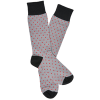 Red and Black Dress Sock - 4-Pack - Home