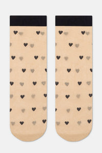 Shimmering Socks Conte Fantasy - "Hearts" Designs