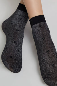 Shimmering Socks Conte Fantasy - "Hearts" Designs