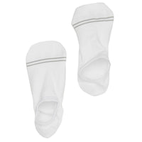 White Cotton No-Show Socks - 3 Pack